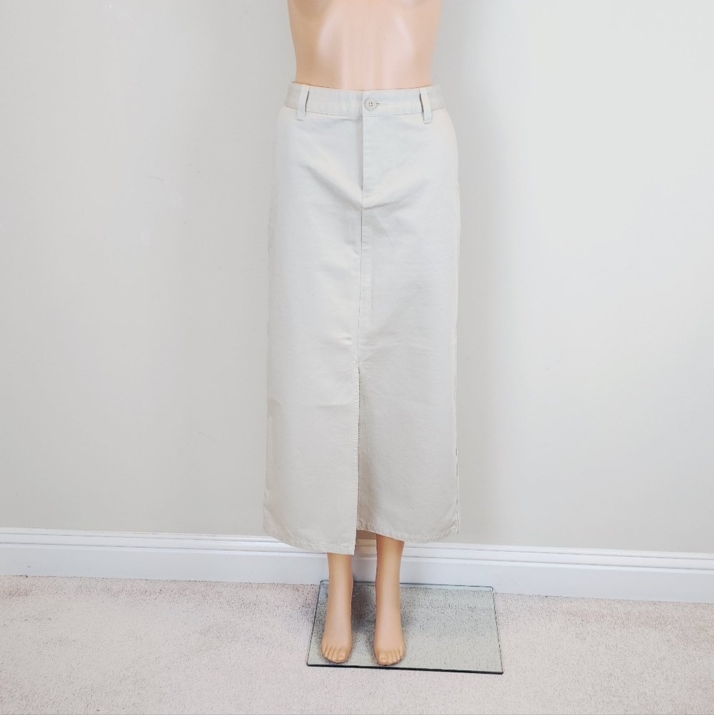 Gap Hutton 100% Cotton Split Front Skirt